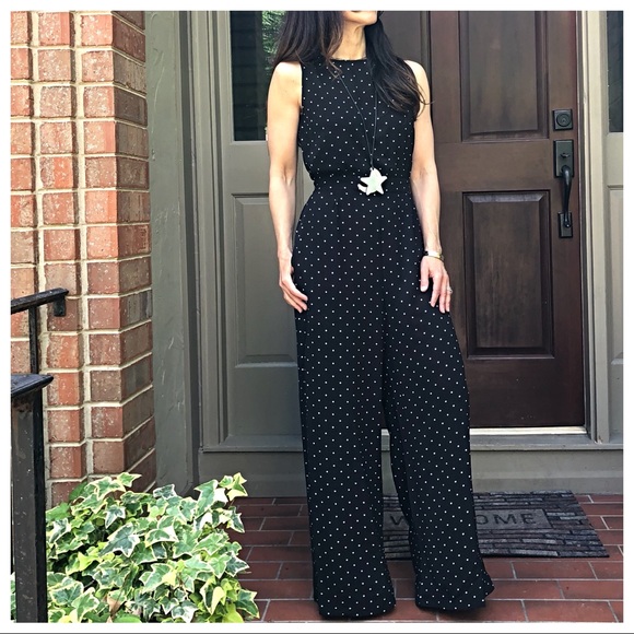 ✨LAST ONE ✨Paris wide leg polka dot jumpsuit - Picture 2 of 7